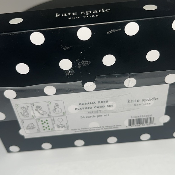 💯 BNWT Kate Spade Playing Cards - Picture 3 of 5